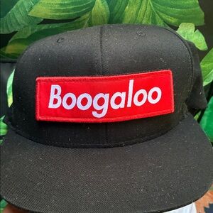 🧢 Boogaloo Flexfit Streetwear Cap (L-XL) – Black w/ Red Box Logo 🔥